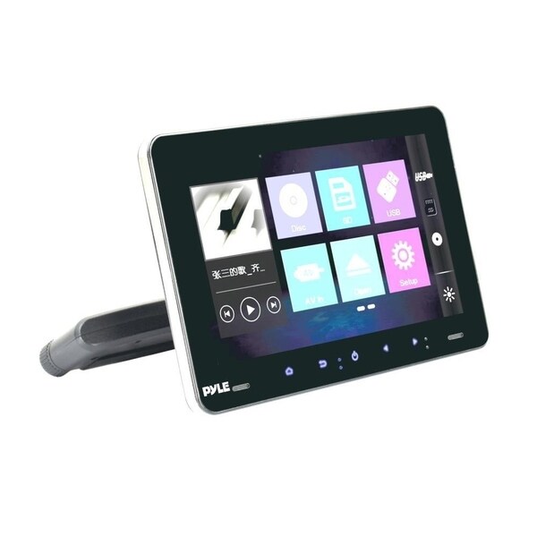 Pyle PLDHR924 Universal Car Headrest Mount Monitor 9.4 Inch Vehicle Multimedia DVD Player with HDMI Input