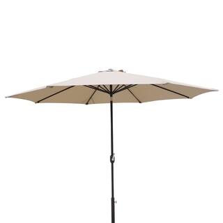 Size 11 Ft Patio Umbrellas Clearance Liquidation Online At Clearance Calypso 11 Ft Octagonal Market Umbrella W Auto Tilt In Stone Olefin