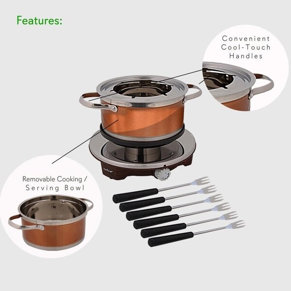 nutrichef fondue maker