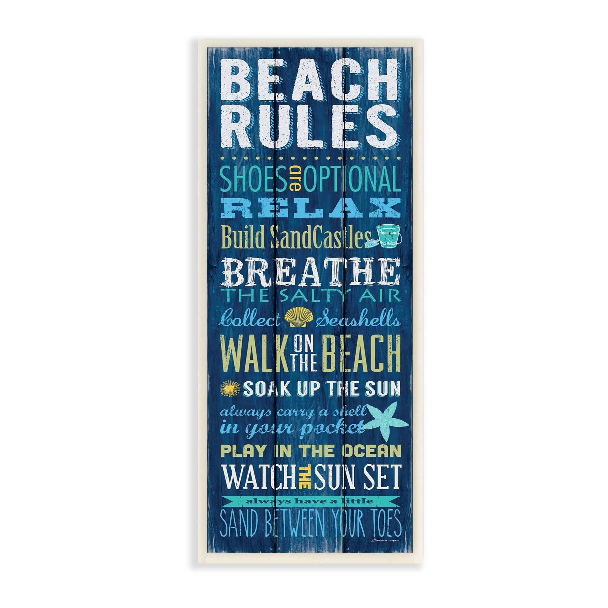 Shop The Stupell Home Decor Collection Beach Rules Relax Breathe