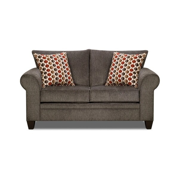 Simmons Upholstery Albany Pewter Loveseat - Overstock ...