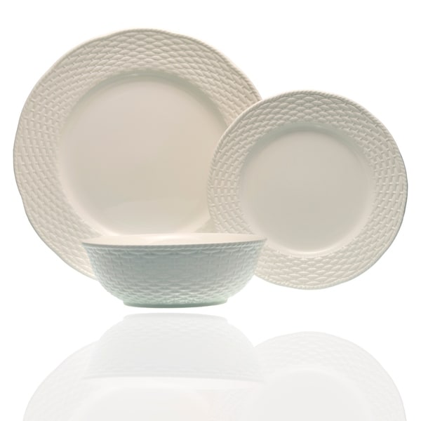 Red Vanilla Nantucket White 18Pc Dinner Set. Opens flyout.