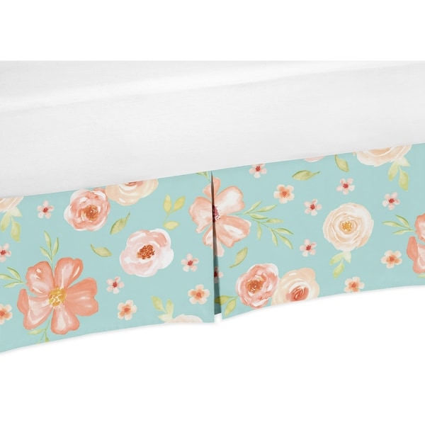 Grey And White Shabby Chic Girl Ruffled Tiered Baby Crib Bed Skirt