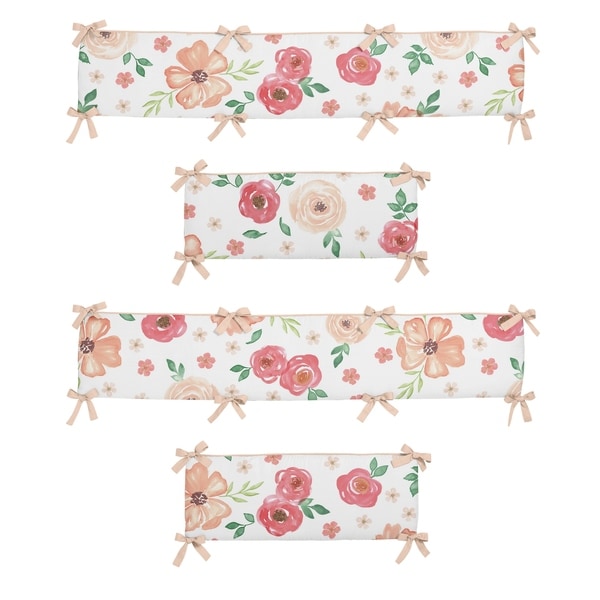 floral crib bumper