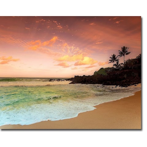 North Shore Dawn, Oahu by Alan Klug Gallery Wrapped Canvas Giclee Art