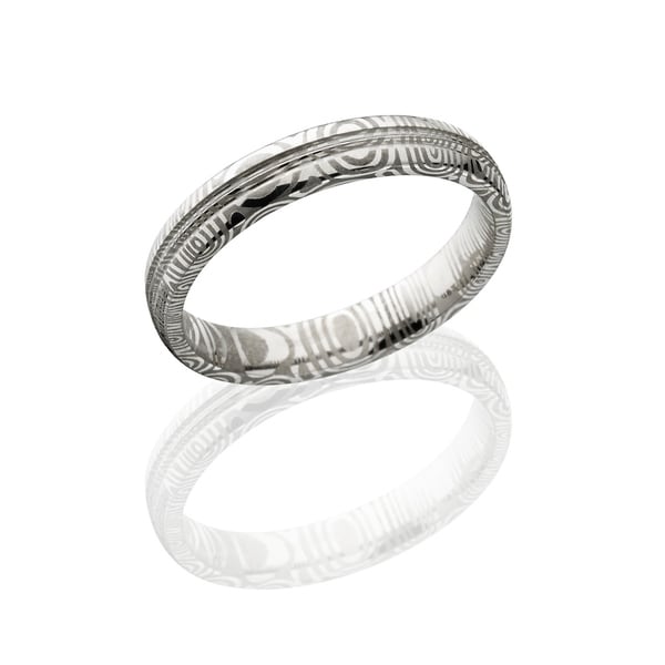 Damascus Steel Wedding Bands Usa Made Rings 4mm Damascus Steel Wedding Bands Usa Made Rings 4mm Wide Band Silver