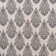 preview thumbnail 4 of 7, Lambrequin Boteh Cream/Grey Heavy Faux Jacquard Lined Curtain Panel