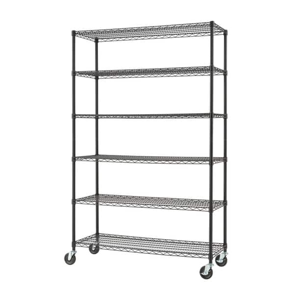 Home Basics 3-Tier Wire Shelf Grey