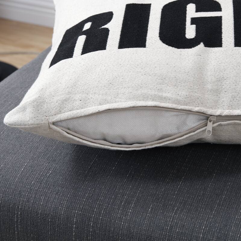 Danya B. Mr. Right and Mrs. Always Right Accent Throw Pillows