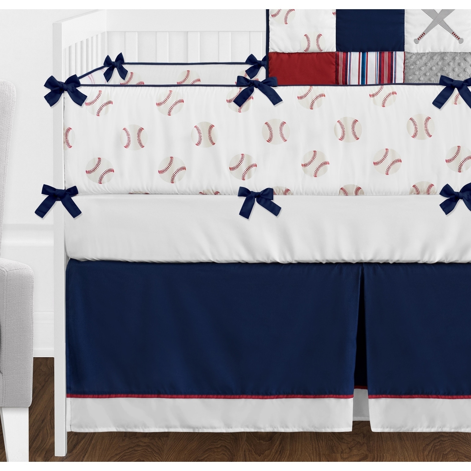 baseball crib bedding set