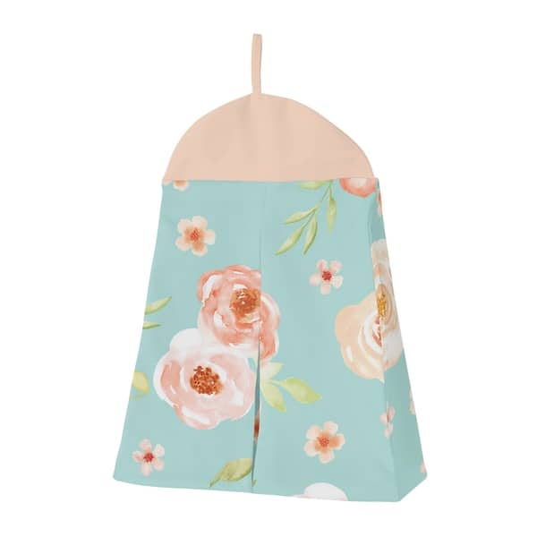Shop Sweet Jojo Designs Turquoise And Peach Shabby Chic Watercolor