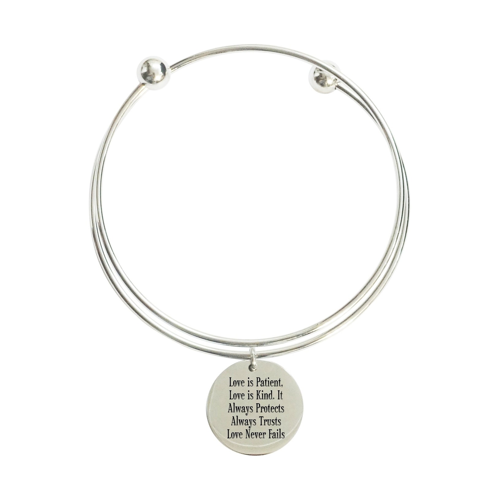 Love Is Patient Double Layer Bangle Free Shipping On Orders Love Is Patient Double Layer Bangle