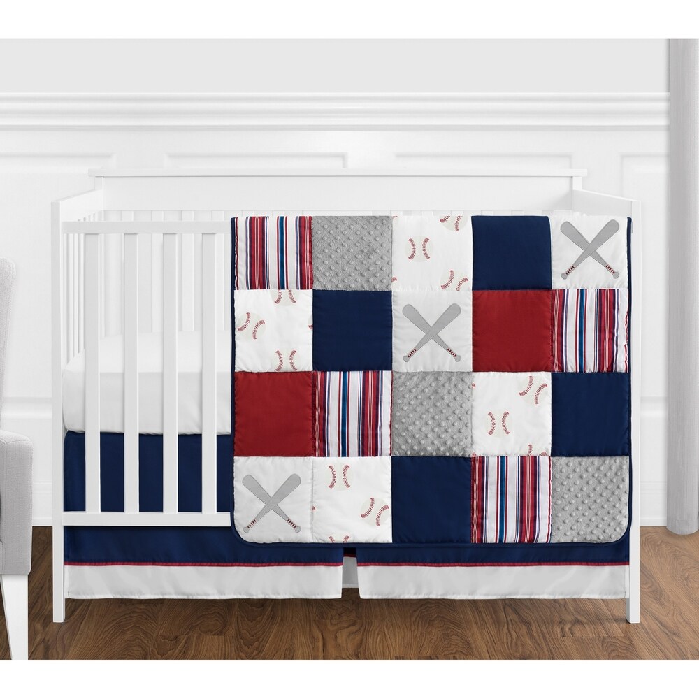 red baby bedding