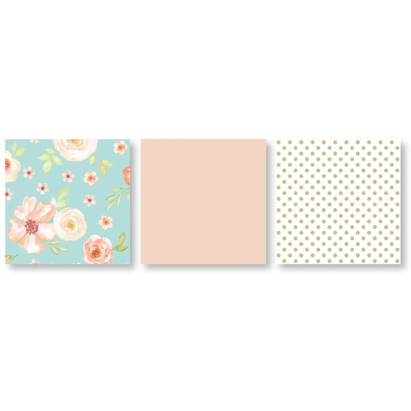 watercolor floral 9 piece crib bedding set