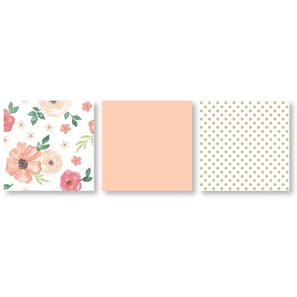 watercolor floral 9 piece crib bedding set