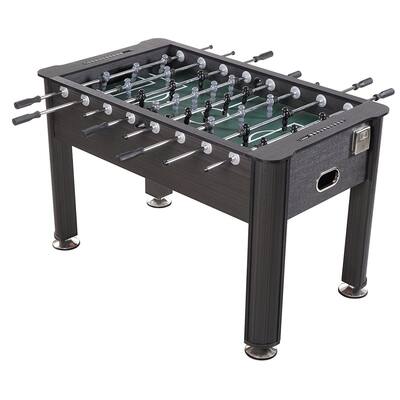 Sport Squad Greyson 56'' Regulation Size Foosball Table with Cup Holders, Grey Wood Finish