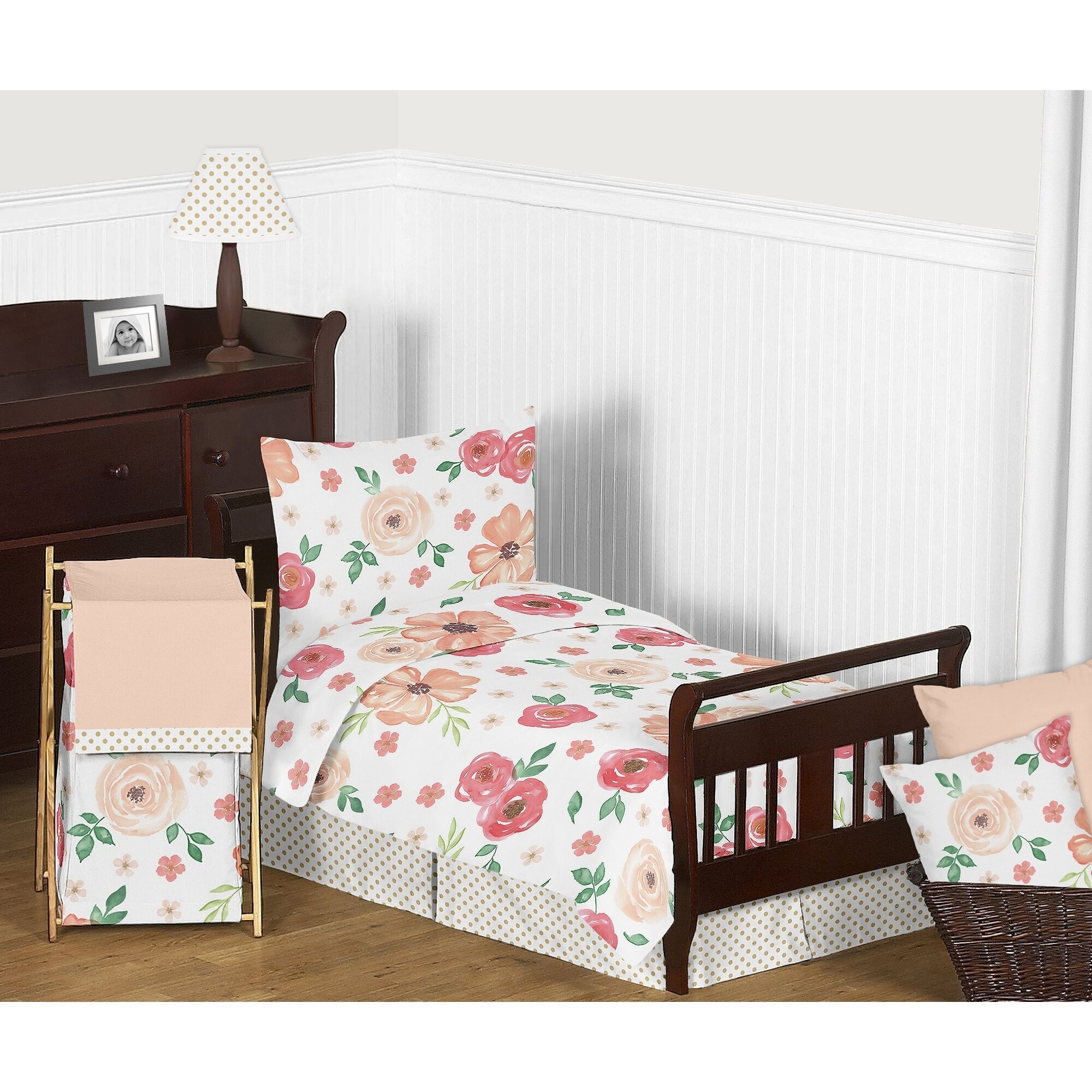 sweet jojo watercolor floral comforter