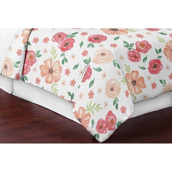 sweet jojo watercolor floral comforter
