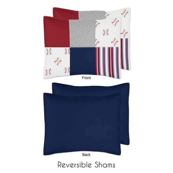 Shop Sweet Jojo Designs Red White And Blue Baseball Patch Sports