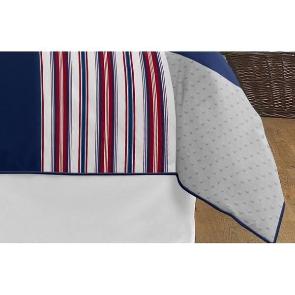 Shop Sweet Jojo Designs Red White And Blue Baseball Patch Sports