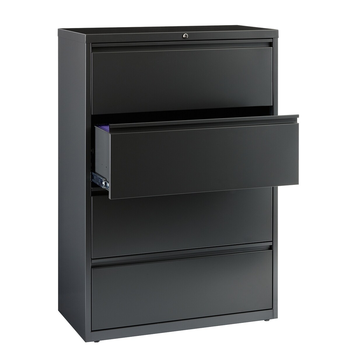 Shop 8000 Series 36 Wide 4 Drawer Lateral File Cabinet Charcoal