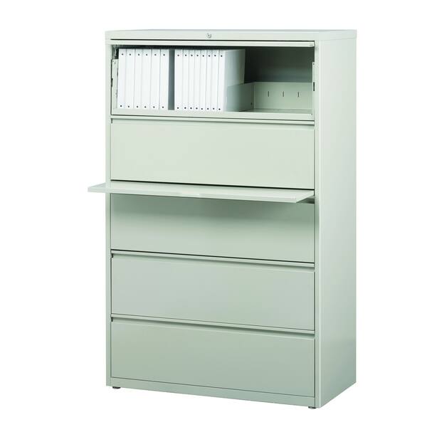 Shop 8000 Series 36 Wide 5 Drawer Lateral File Cabinet Light Gray Overstock 22376248