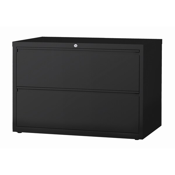 Hirsh 8000 Series Black Metal 42 Inch Wide 2 Drawer Lateral Hirsh 8000 Series Black Metal 42 Inch Wide 2 Drawer Lateral File Cabinet
