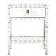 preview thumbnail 4 of 9, Carter Riveted Stainless-Steel Mirrored Accent Table by iNSPIRE Q Bold