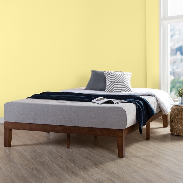 Shop King Size 12 Inch Classic Solid Wood Platform Bed Frame
