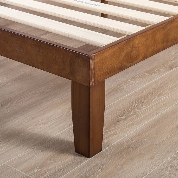 Shop Queen Size 12 Inch Classic Solid Wood Platform Bed Frame