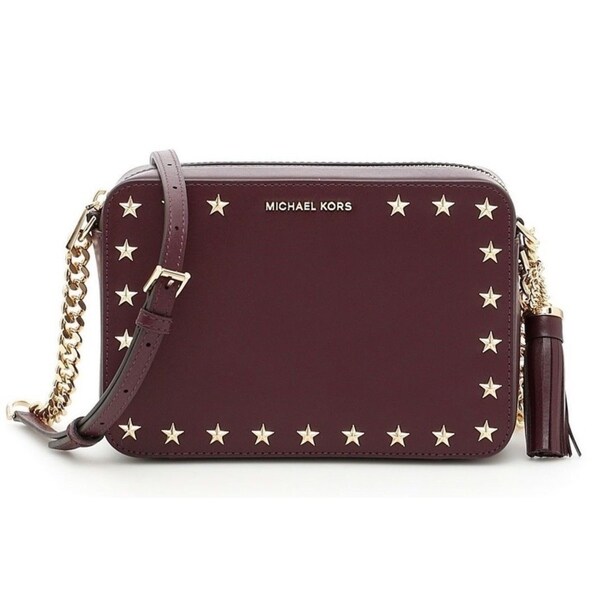 michael kors studded camera bag