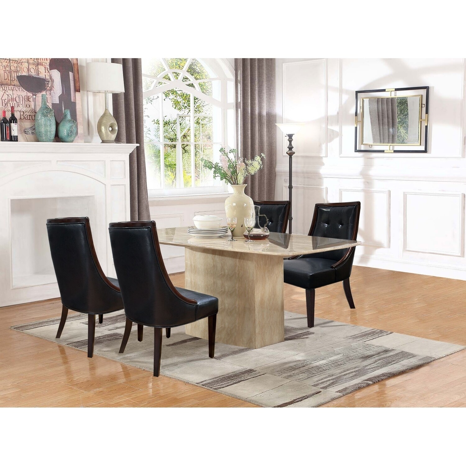 Best Master Furniture Upholstered Dining Chair (Set of 2 ...