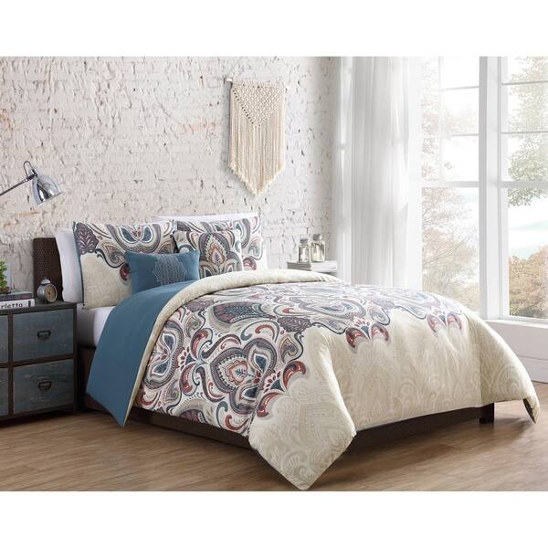 Shop Vcny Home Zelda Damask Comforter Set Free Shipping Today