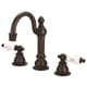 preview thumbnail 2 of 1, Widespread Lavatory Faucets With Pop-Up Drain in Oil-rubbed Bronze Finish With Metal Lever Handles