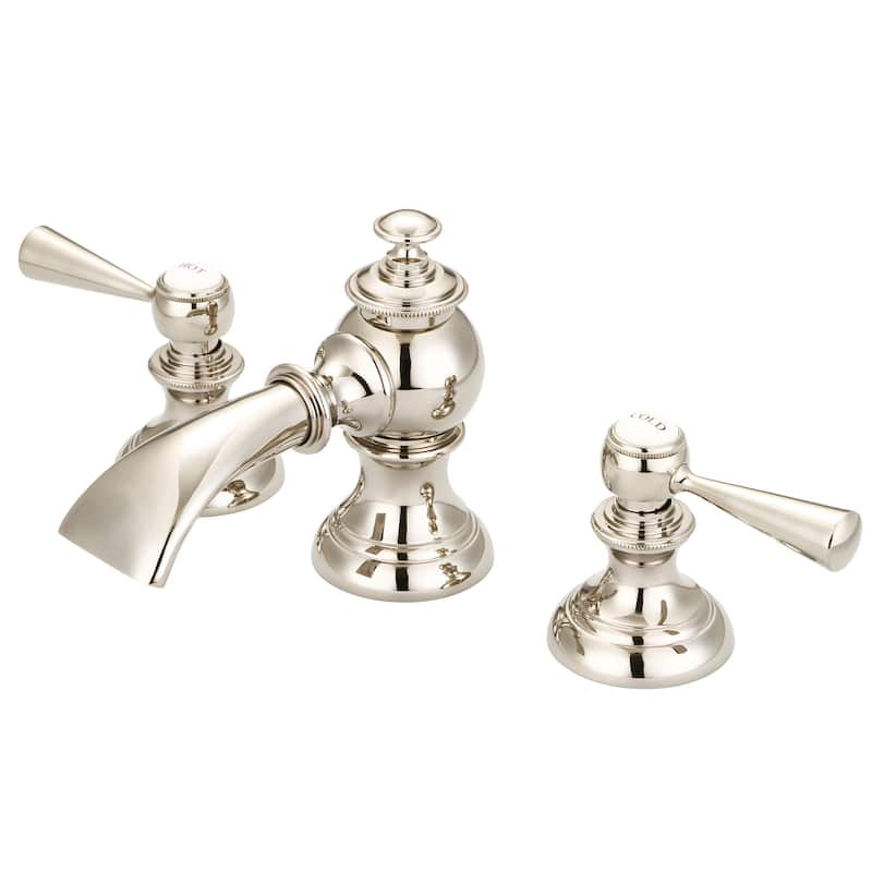 Modern Classic Widespread Lavatory Faucet - torch lever handles