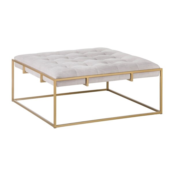Shop Tommy Hilfiger Gemma Square Bench, Satin Gold Overstock 22378410