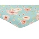 preview thumbnail 2 of 1, Sweet Jojo Designs Turquoise and Peach Watercolor Floral Collection Fitted Mini Portable Crib Sheet