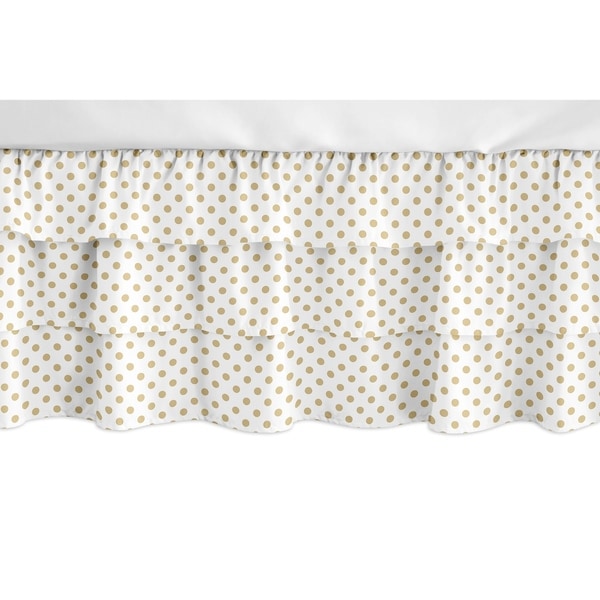 white ruffle crib skirt