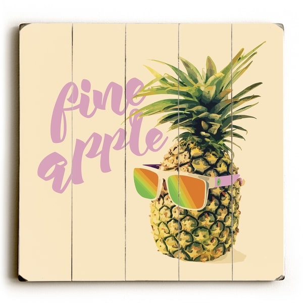 Fine Apple - Planked Wood Wall Decor by OBC