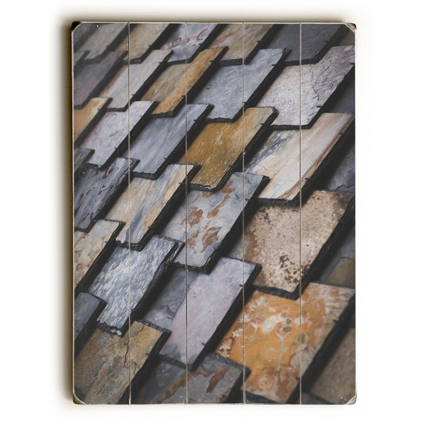 Slate - Multi Planked Wood Wall Decor by OBC