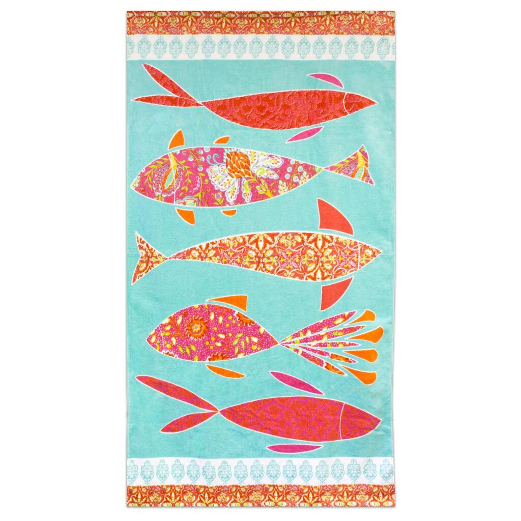 Mineko Fish Beach Towel (2 pkg)
