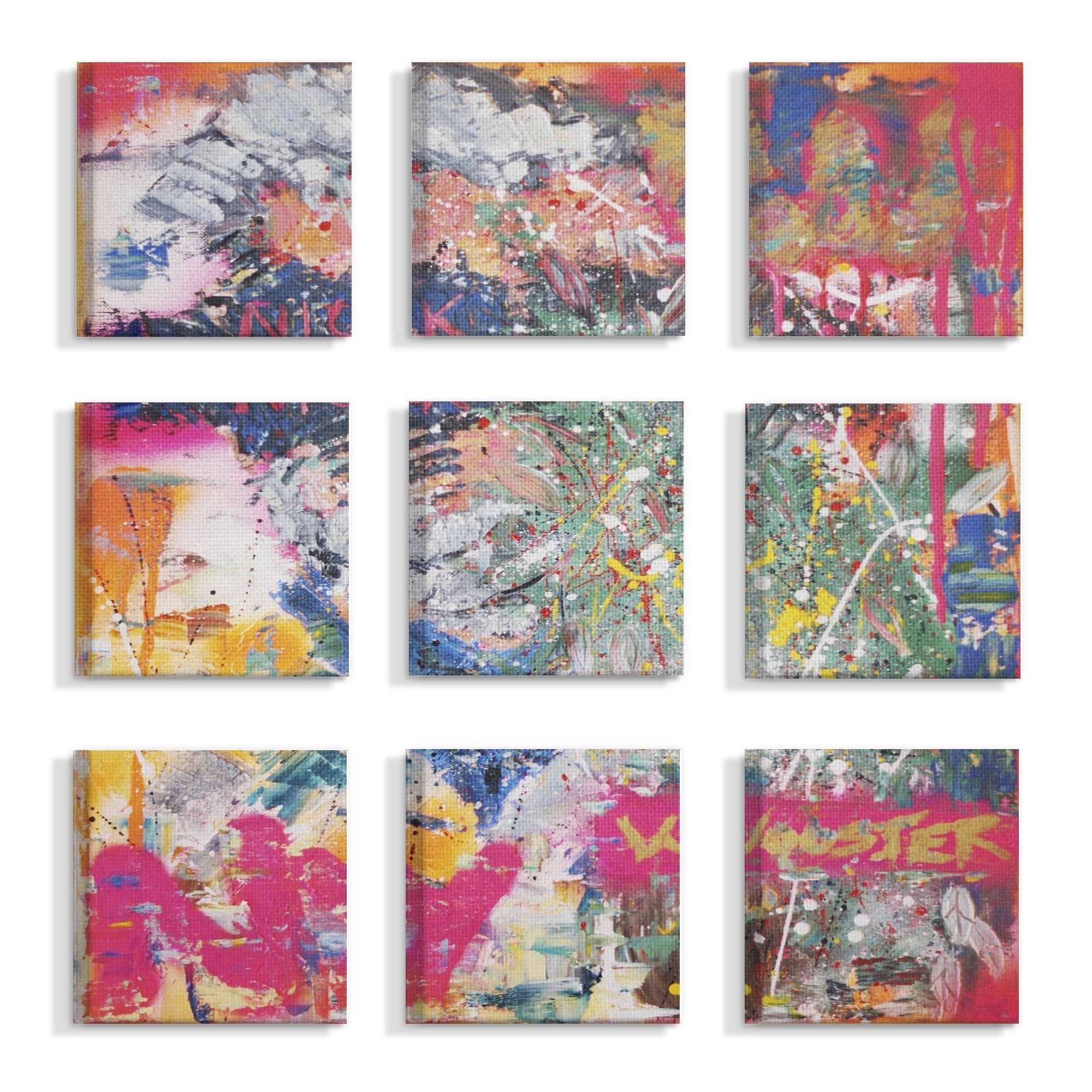 Shop The Stupell Home Decor Collection Colorful Paint Splatter Art
