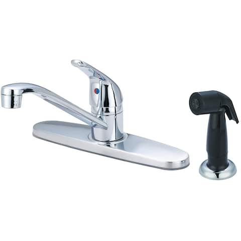 Elite Single Handle Kitchen Faucet with Spray and Flex Supply Lines