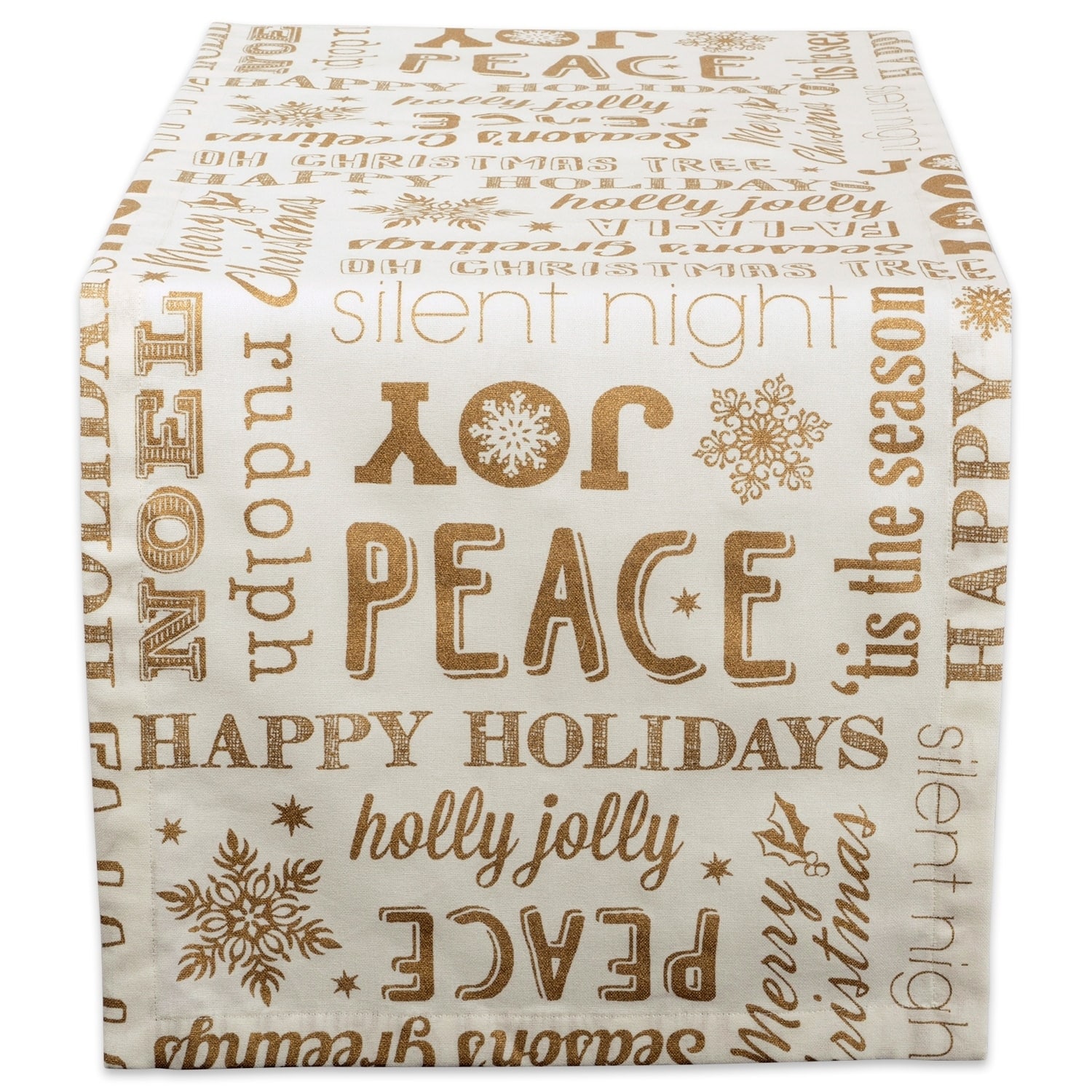 Design Imports Christmas Collage Table Runner (0.25 inches high x 14 inches wide x 72 inches deep)