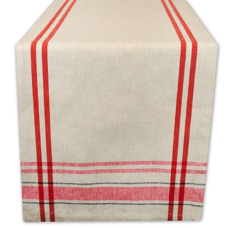 Design Imports French Stripe Table Runner (0.25 inches high x 14 inches wide x 72 inches deep)