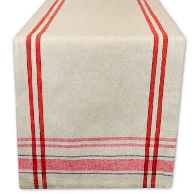 Design Imports French Stripe Table Runner (0.25 inches high x 14 inches wide x 72 inches deep)