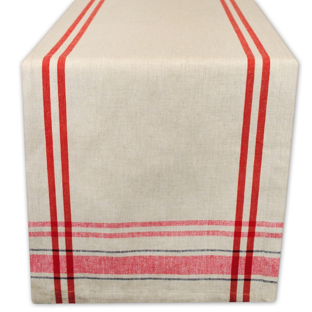 Design Imports French Stripe Table Runner (0.25 inches high x 14 inches wide x 72 inches deep)