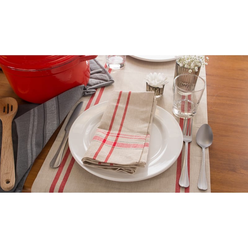 Design Imports French Stripe Table Runner (0.25 inches high x 14 inches wide x 72 inches deep)