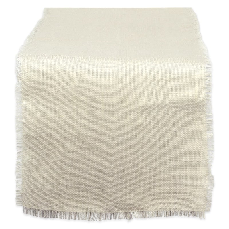 Design Imports Jute Burlap Solid Table Runner (0.25 inches high x 15 inches wide x 48 inches deep)