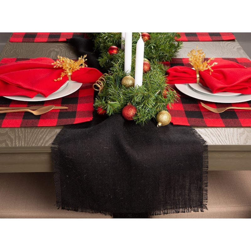 Design Imports Jute Burlap Solid Table Runner (0.25 inches high x 15 inches wide x 48 inches deep)